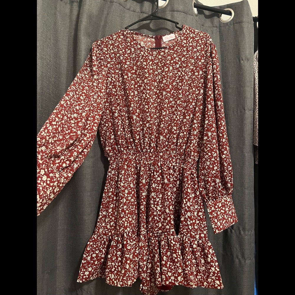 Pink Lily Romper